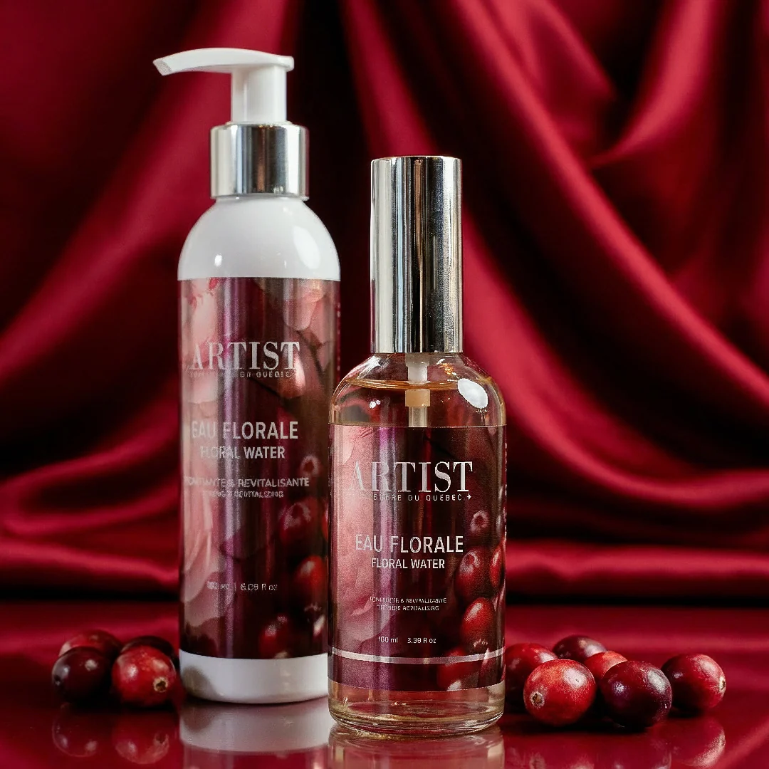 Eau florale à la canneberge du Québec ARTIST